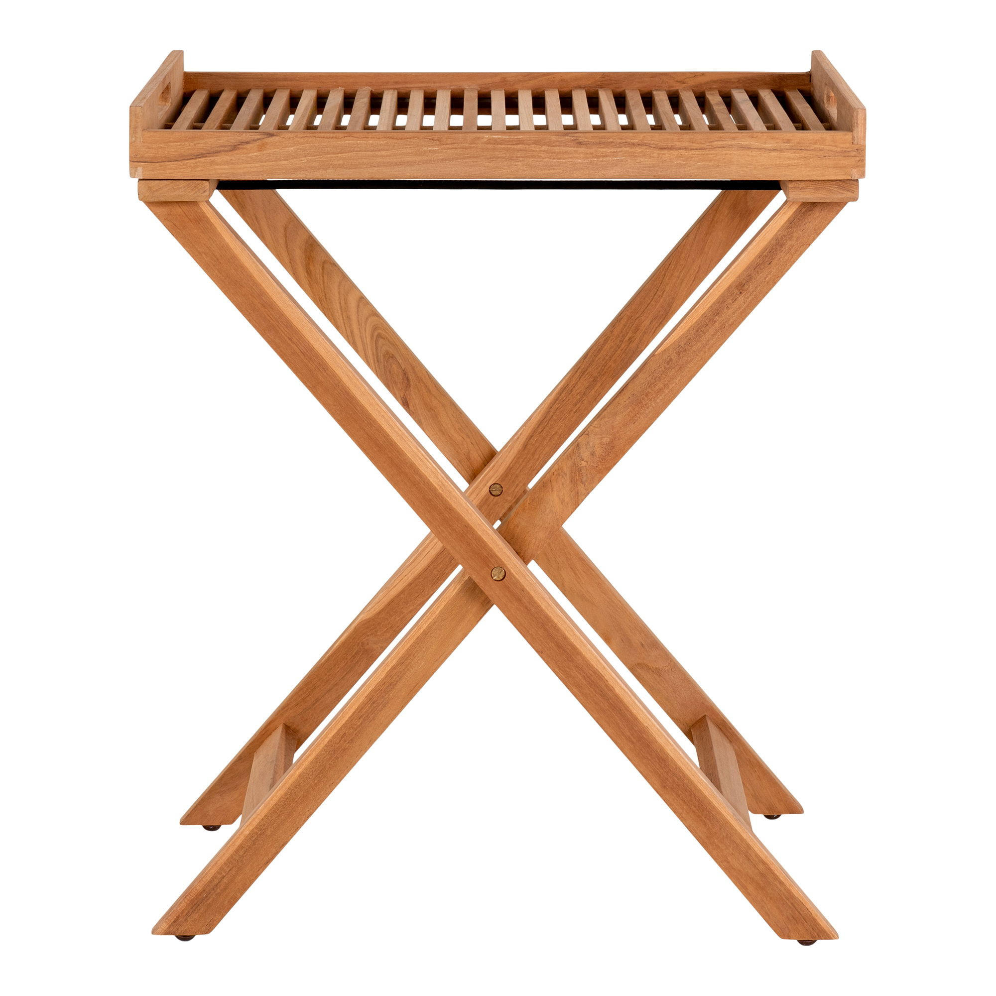 TABLETTISCH Ronda Teak Teak - Teakfarben, Holz (40/60/70cm) - tinkaro