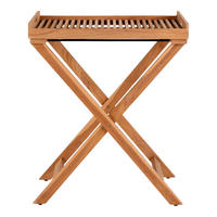 TABLETTISCH Ronda Teak Teak - Teakfarben, Holz (40/60/70cm) - tinkaro