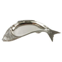 VORLEGESCHALE Fisch - Silberfarben, Metall (20/61/4cm) - FURNARO