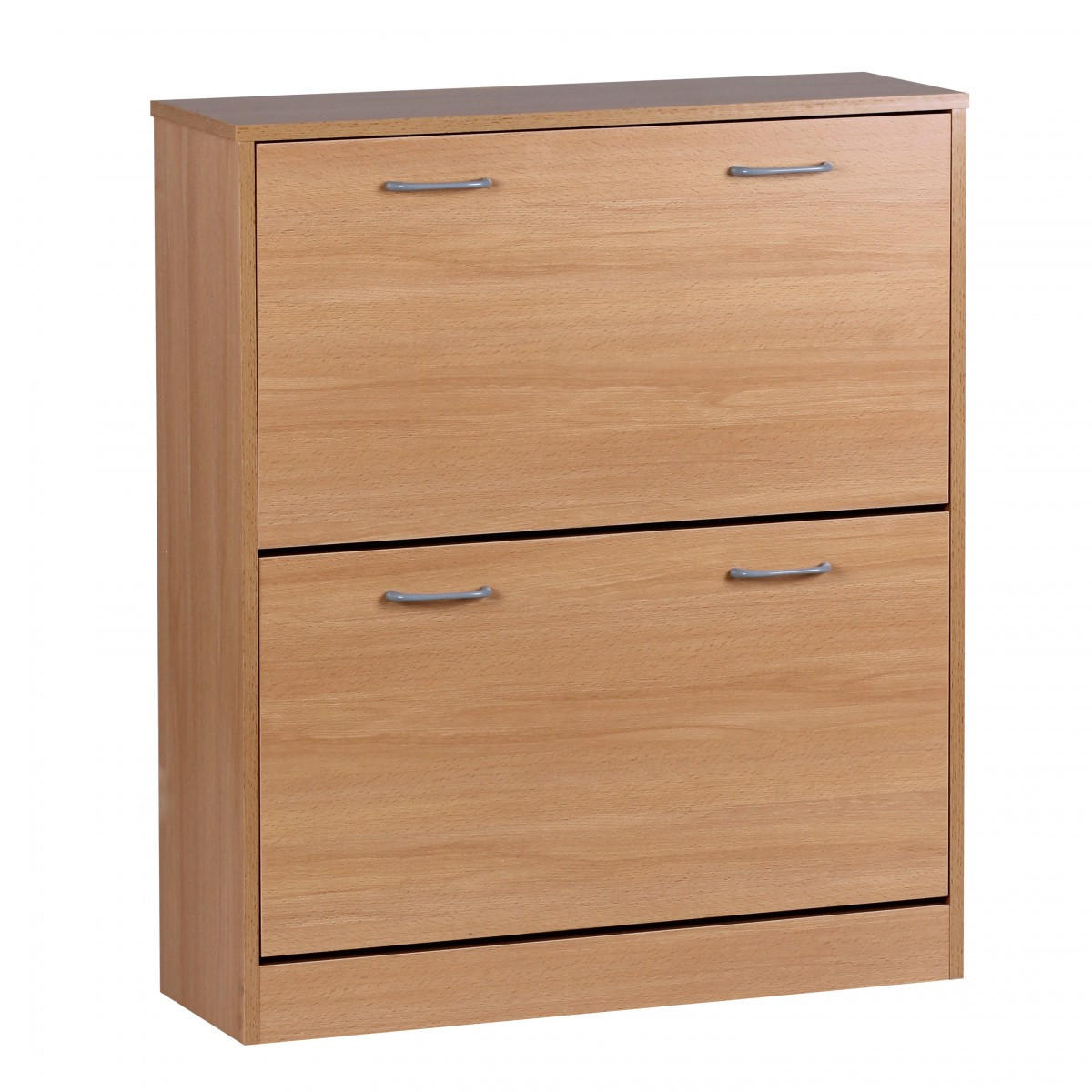 SCHUHREGAL Holz für 20 Paar Schuhe mit offenen Fächern, Beige 75x24x87 cm - Beige/Braun, Holz/Kunststoff (75/87/24cm) - KADIMA DESIGN