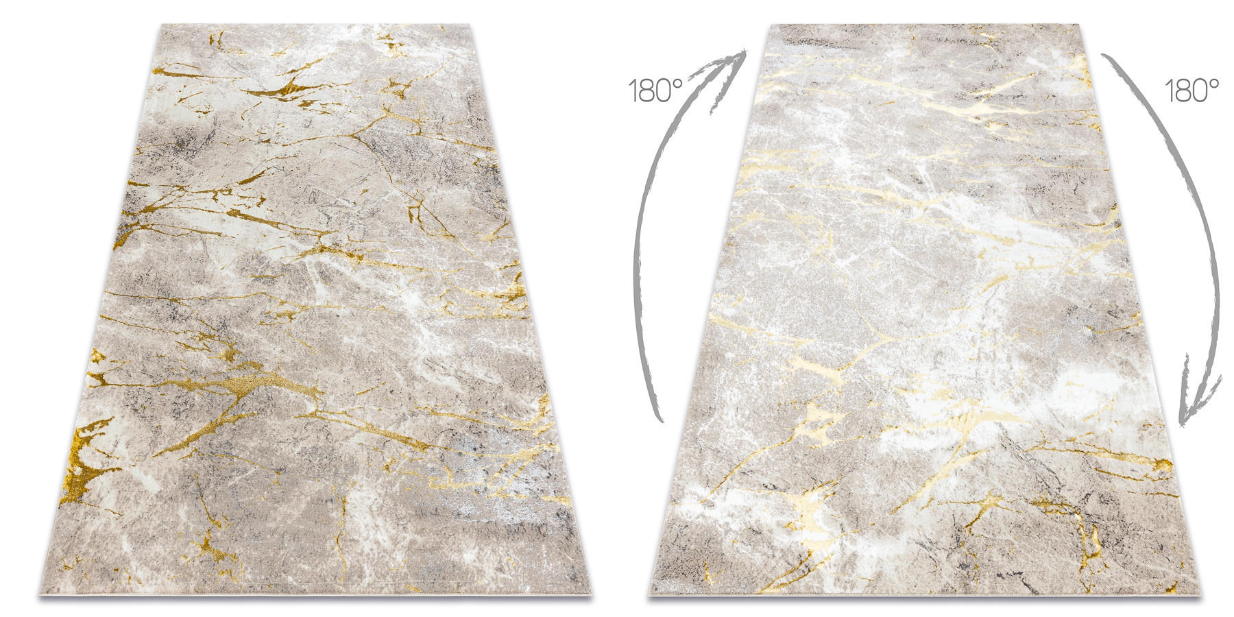 TEPPICH Bliss 120/170 cm - Beige, Textil (120/170cm) - rugsX