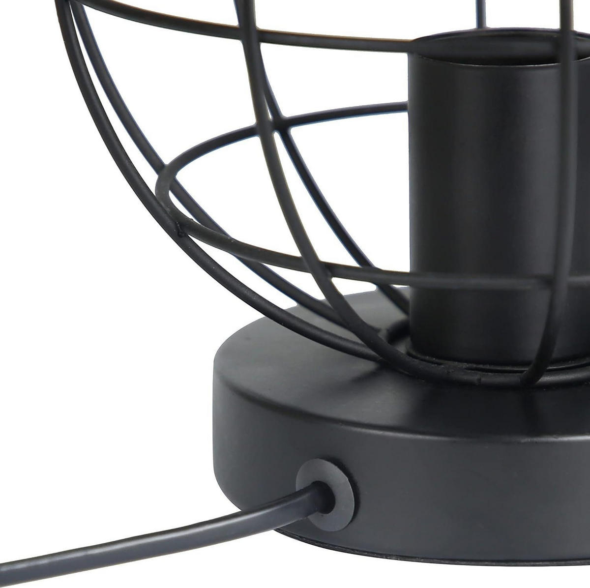 TISCHLEUCHTE Cage 19/19/20 cm - Schwarz, Metall (19/19/20cm) - Nettlife