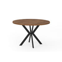 ESSTISCHE EDEN - Eichefarben/Schwarz, Holzwerkstoff (120/120/76cm) - Meblini