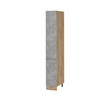 APOTHEKERSCHRANK R-Line Beton 30 cm - Honigeiche/Grau, Holzwerkstoff (30/206.8/57.2cm) - Vicco