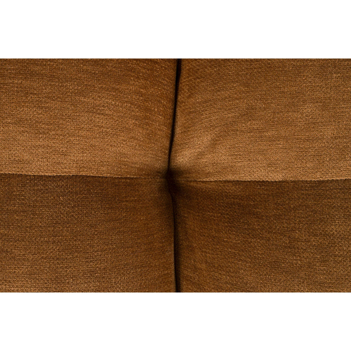 SOFA 3-SITZER Hackman Samt Cognac/ Braun - Cognac/Braun, Kunststoff (264/84/102cm) - Dutchbone