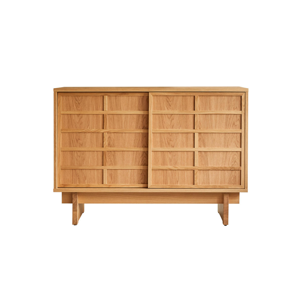 BADEZIMMERMÖBEL Miu Natur aus Eiche - Naturfarben, Holz (115/82/48cm) - Tikamoon