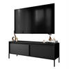 TV-ELEMENT YASUMI 153 cm schwarz matt - Schwarz, Holzwerkstoff (153.5/53.4/39.5cm) - Lookway