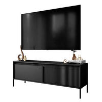 TV-ELEMENT YASUMI 153 cm schwarz matt - Schwarz, Holzwerkstoff (153.5/53.4/39.5cm) - Lookway