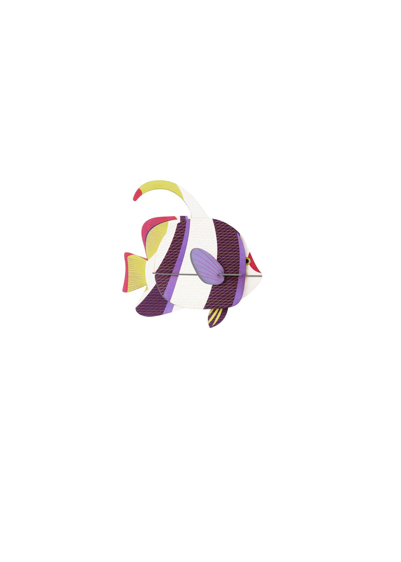 WANDSKULPTUR Bunt 6/11,5 cm - Multicolor, Wellpappe (6/11.5/11cm) - Studio Roof