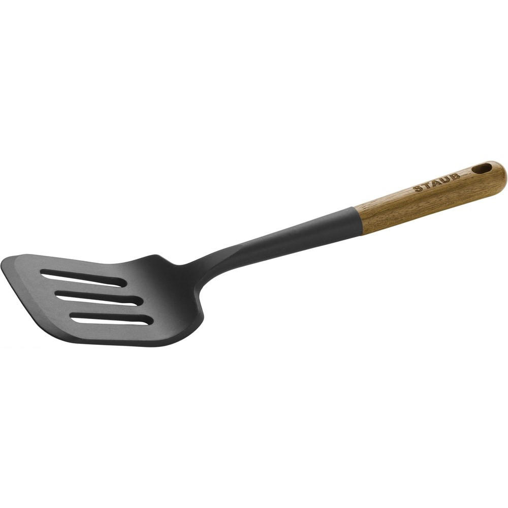 SPATEL Pfannenwender 31 cm - Schwarz, Holz (9/2/31cm) - Staub