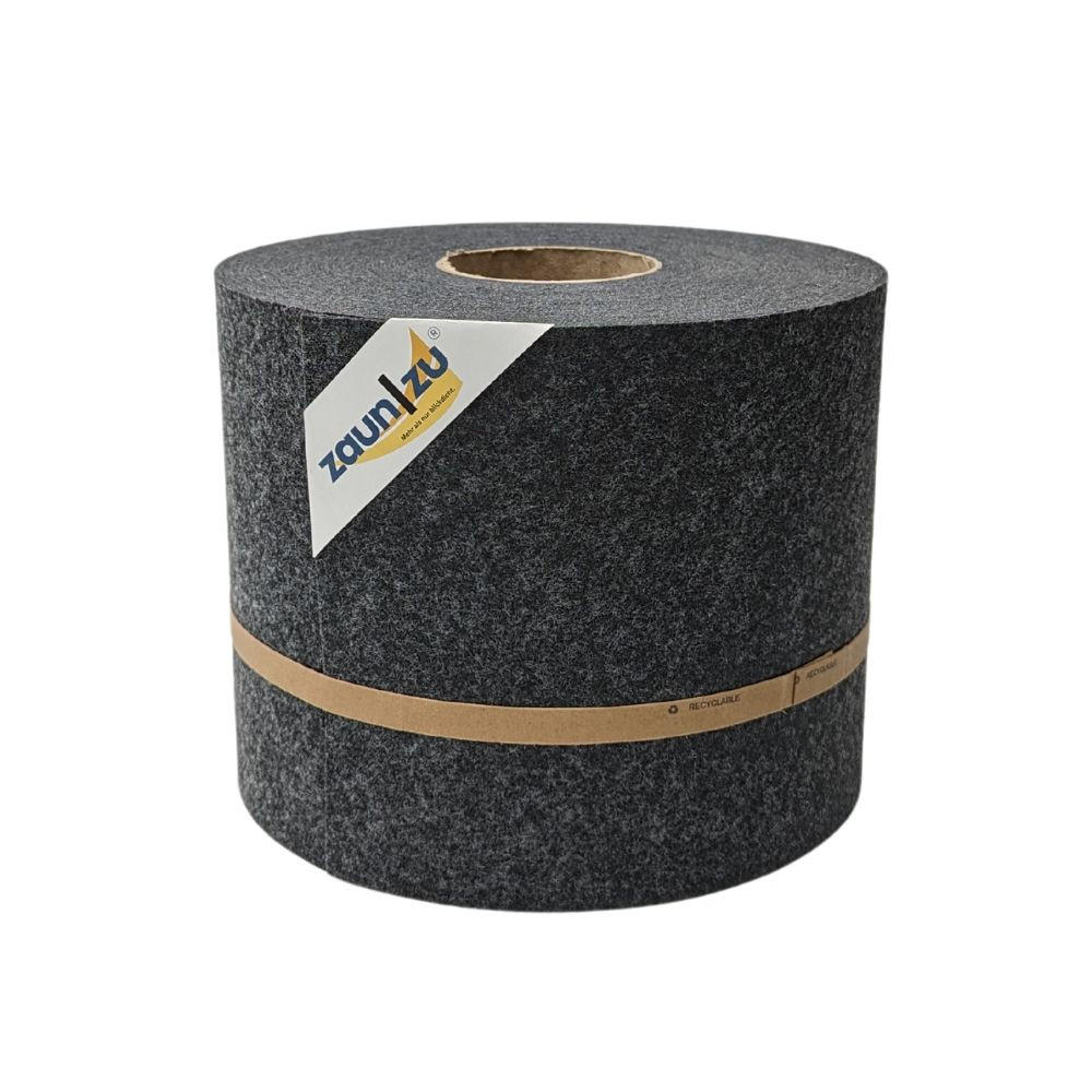 SICHTSCHUTZSTREIFEN Design Vlies für Doppelstabmatten Anthrazit 26m - Anthrazit, Kunststoff (2600/19cm) - ZAUN|ZU