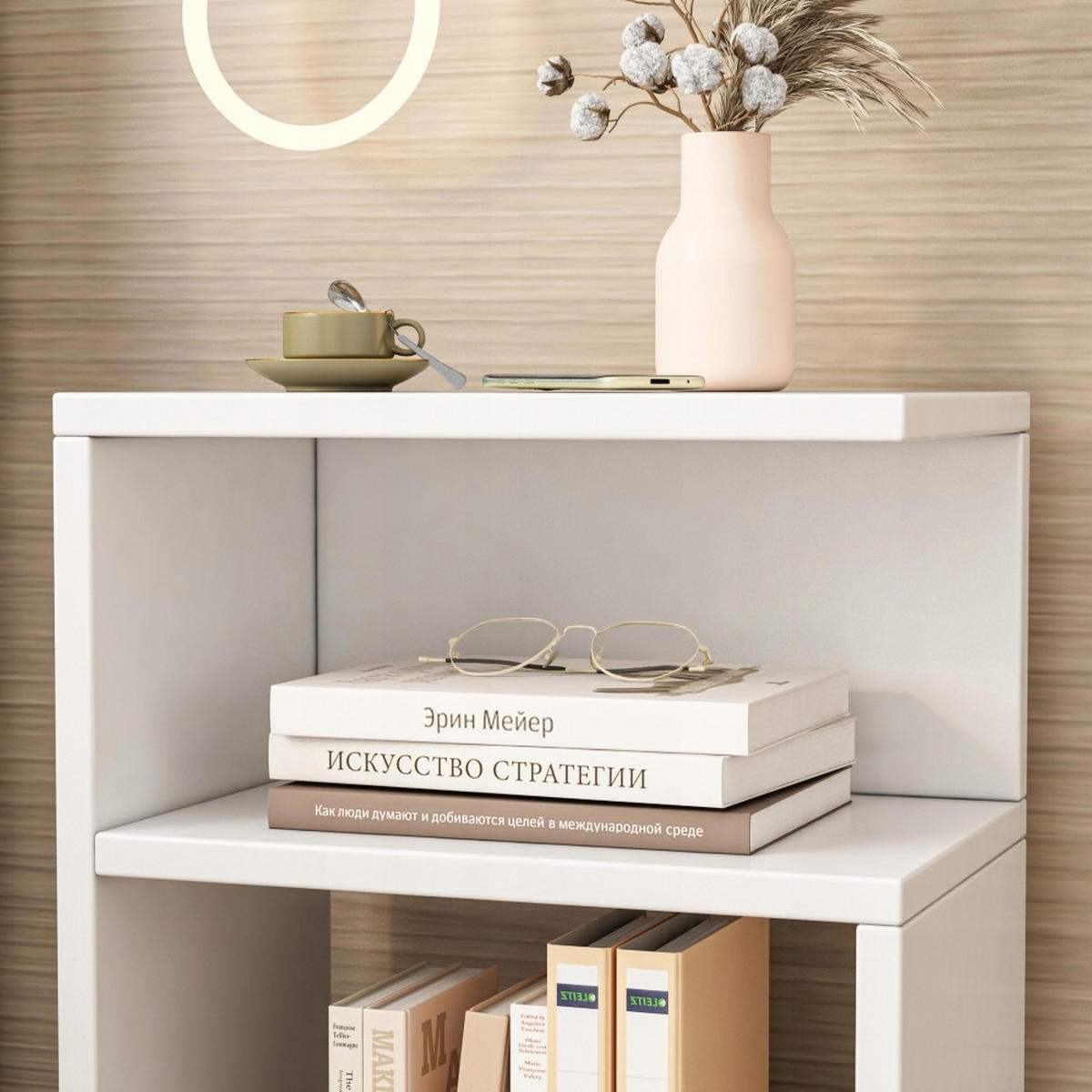 NACHTTISCH / Beistelltisch – Modernes Design für Schlafzimmer und Wohnzimmer - Weiß, Holzwerkstoff (30/50/20cm)