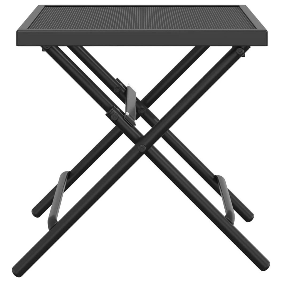 GARTENTISCH Klappbar Anthrazit 38/38/38 Cm Stahlgitter - Anthrazit, Metall (38/38/38cm) - vidaXL