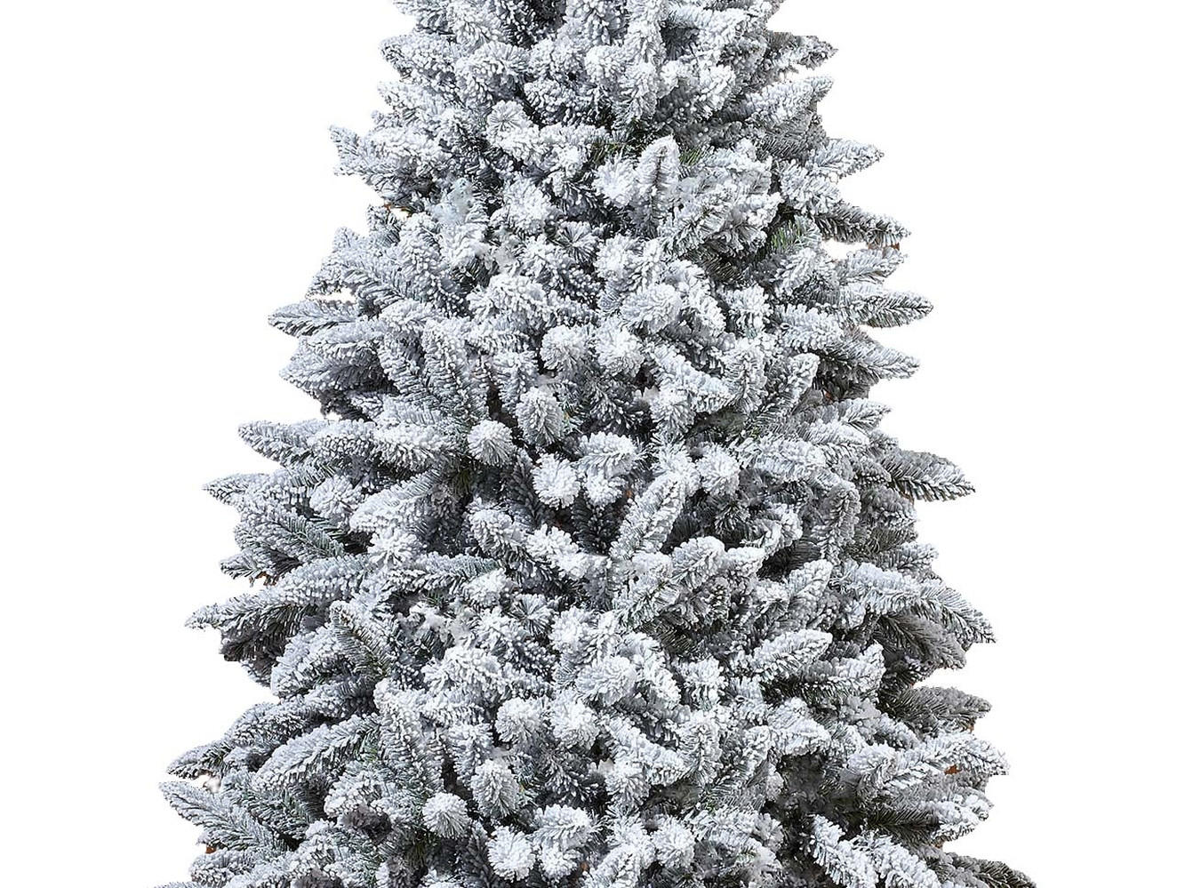 LAALU WEIHNACHTSBAUM künstlich mit Schnee DELUXE Viola 240 cm, Tannenbaum Christbaum Kunstbaum Dekobaum mit Metallständer - Weiß, Kunststoff (240cm) - LAALU
