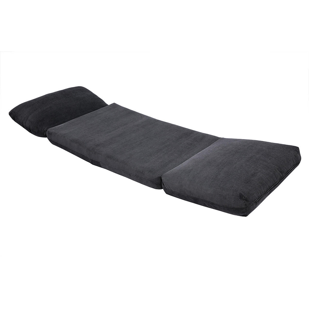 SCHLAFSESSEL 1-Sitzer Cord Dunkelgrau SPENCER - Anthrazit, Textil (81/62/82cm) - Miliboo