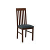 STUHL Nilo I, Holzfarbe: Walnuss - Walnussfarben/Blaugrau, Holz (43/96/48cm) - MIRJAN24