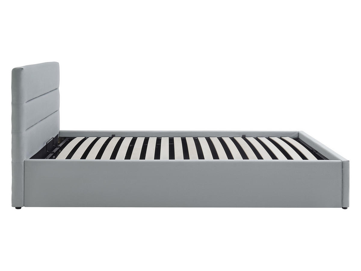 POLSTRBETT Lutko 8040 Single - Schwarz/Naturfarben, Holzwerkstoff/Kunststoff (90/200cm) - MIRJAN24