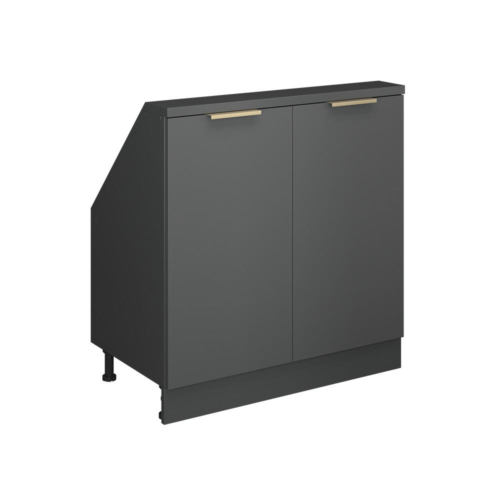 ŠIKMÁ SKŘÍŇ Rion Antracitově zlatý - antracitová, kompozitní dřevo (80/81.6/46cm) - Vicco