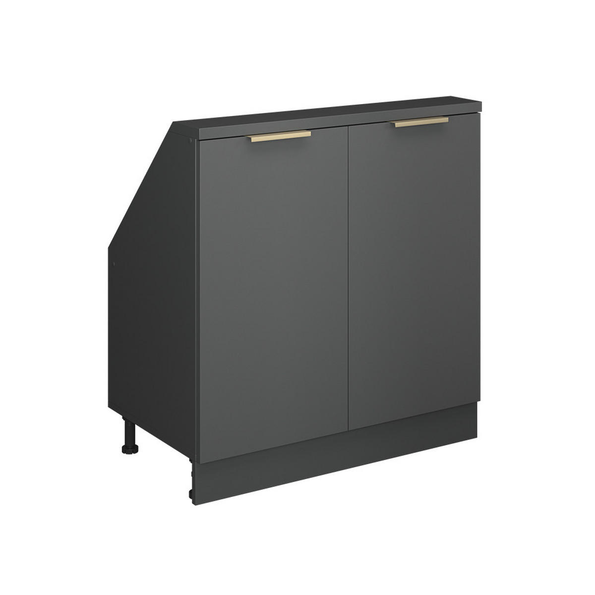 ŠIKMÁ SKŘÍŇ Rion Antracitově zlatý - antracitová, kompozitní dřevo (80/81.6/46cm) - Vicco
