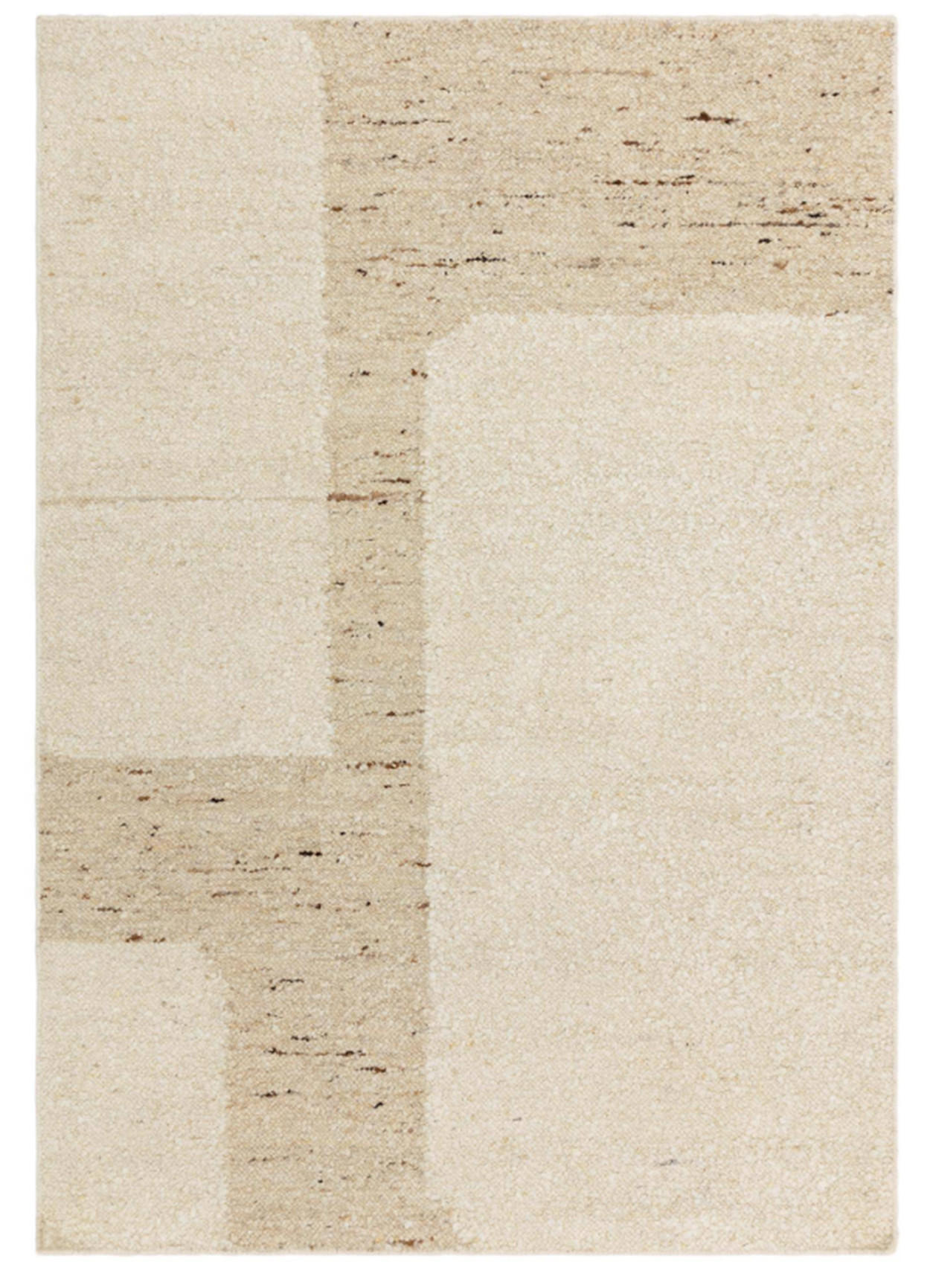 TEPPICH Wohn-/Schlafzimmer Flachgewebe RADDEL Beige 120x170 cm - Beige, Naturmaterialien (120/170cm) - Novatrend