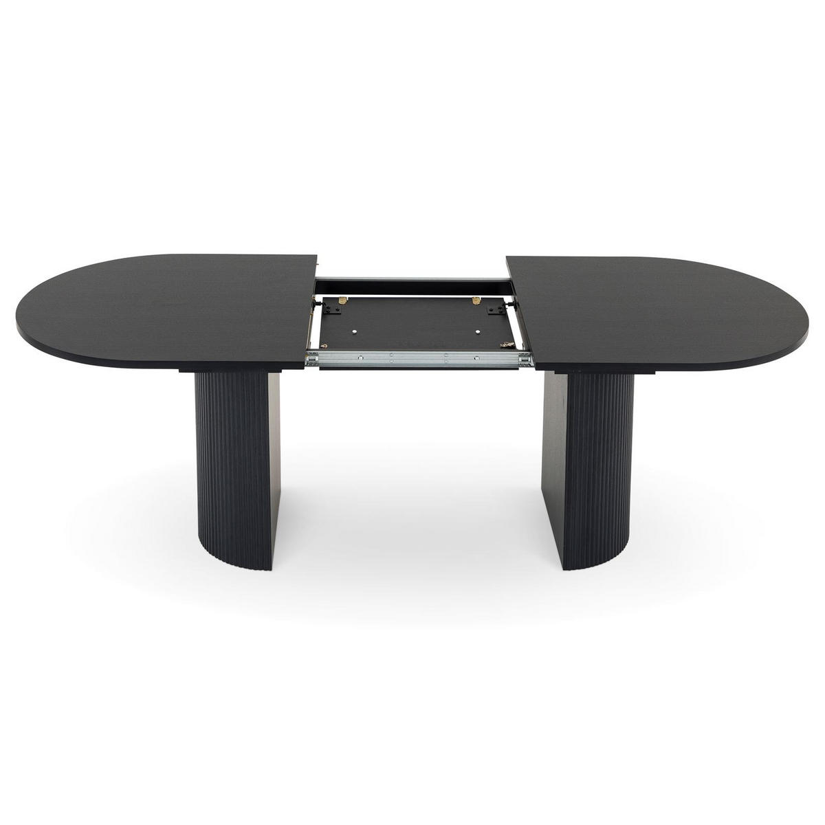 ESSTISCH EMEZA schwarz - Schwarz, Holzwerkstoff (90/180/76cm) - IDIMEX