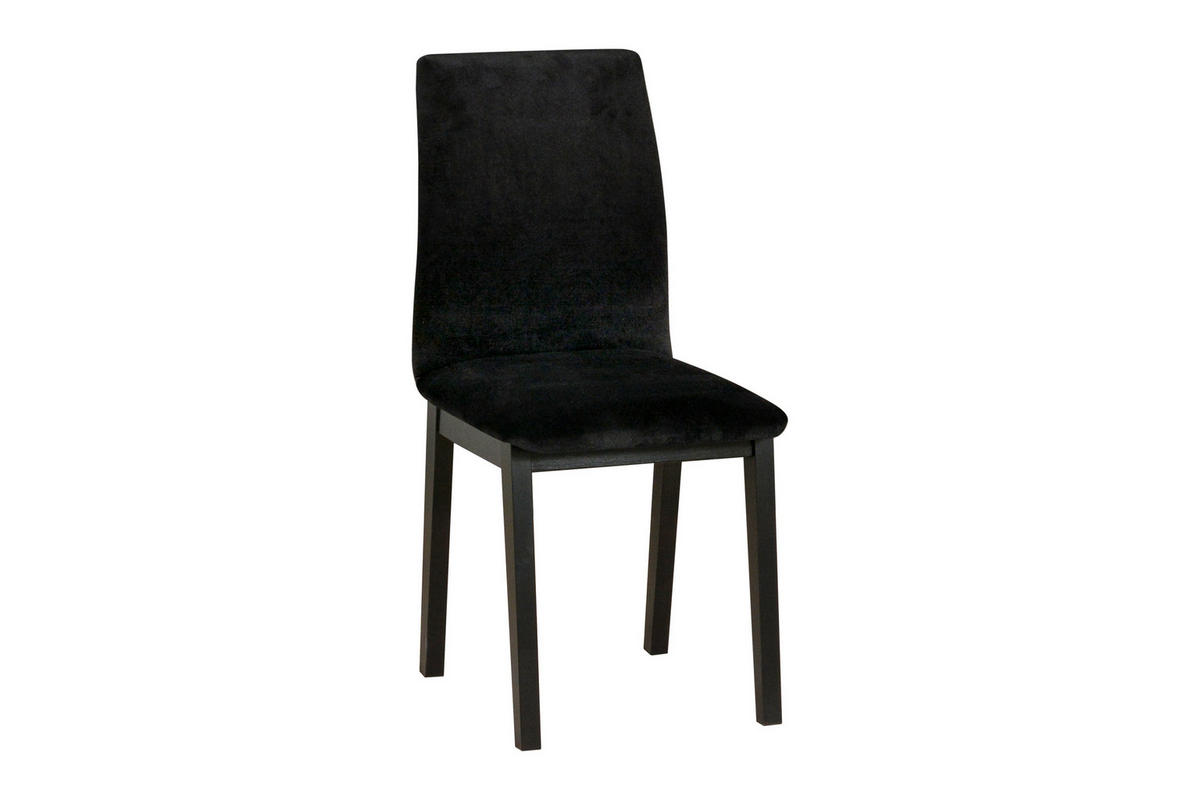 ESSZIMMERSTUHL 4x "LUNA 1", schwarz, kronos 7, - Beige/Schwarz, Holz (43/94/40cm) - Leaf Design