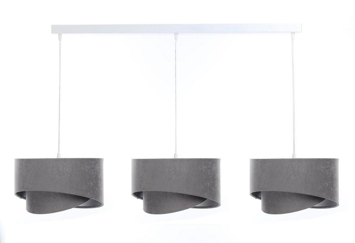 HÄNGELEUCHTE Grau 30/18 cm - Grau, Kunststoff (30/0.3/18cm) - ONZENO