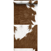 XXL-VLIESTAPETE Kuhfell-Optik 50 x 900 cm - Braun, Papier (50/900cm) - Origin Wallcoverings