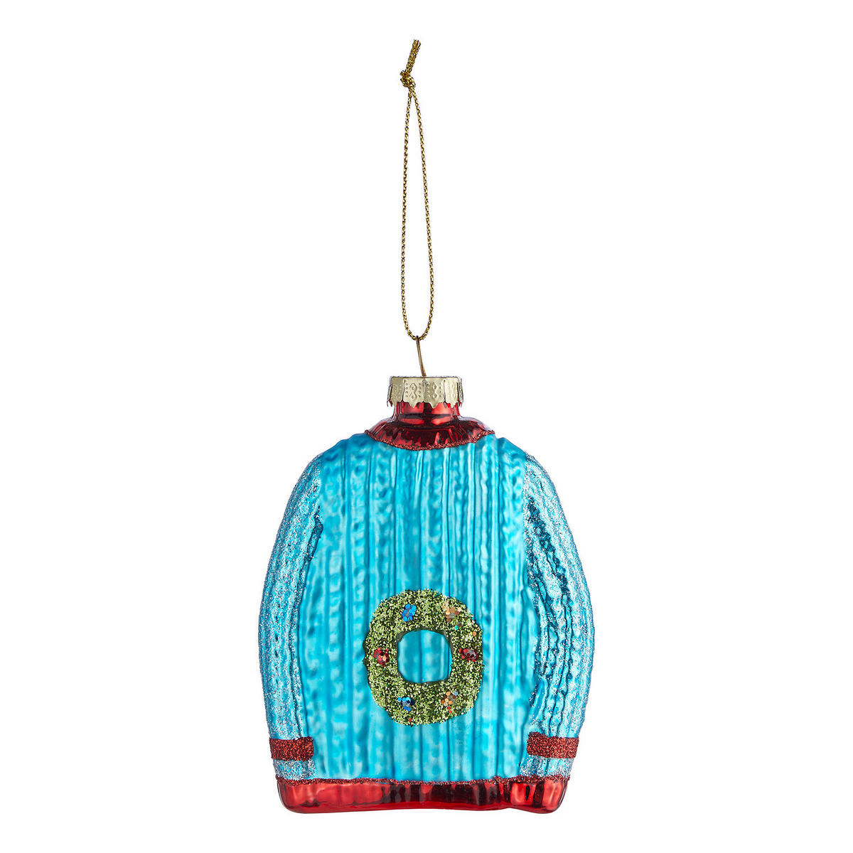 BAUMANHÄNGER Hang On Ugly Sweater - Blau, Glas (3/10/8cm) - Butlers