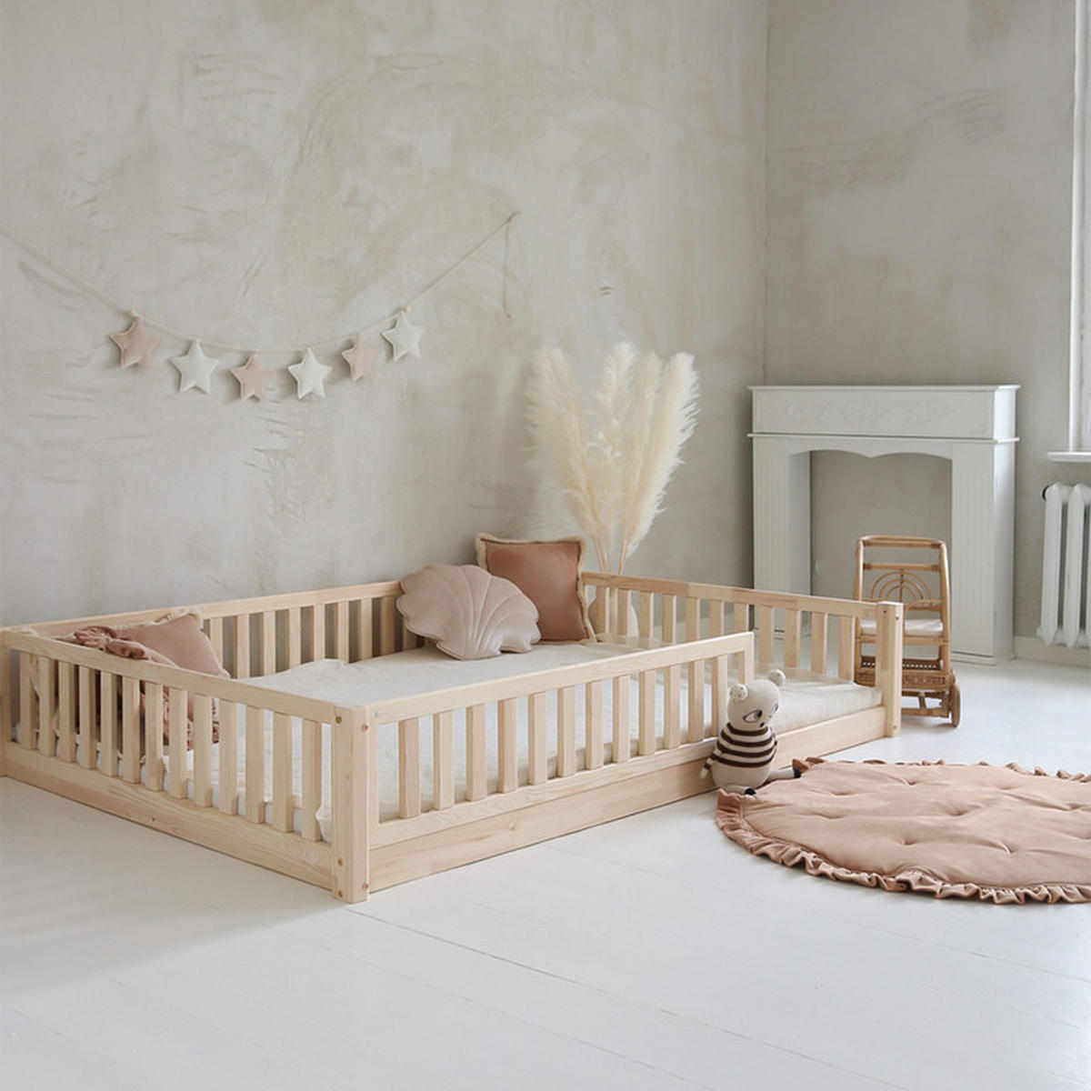 POSTEL 140/200 Agnès Přírodní dřevo - hnědá, dřevo (140/200cm) - Petits-meubles