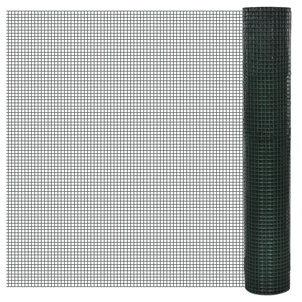 vidaXL Gartenzaun Grün 0.05x100 cm
