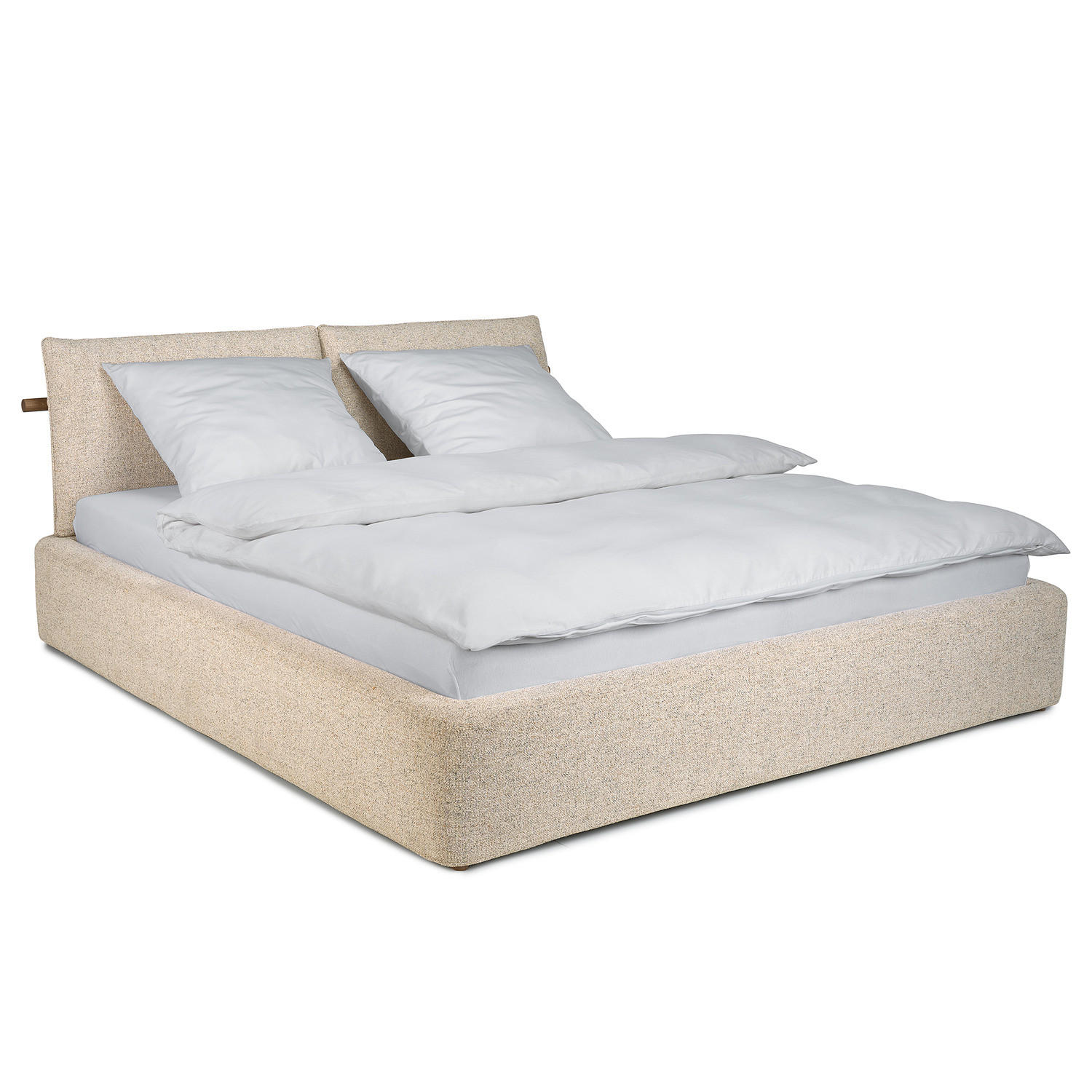 POLSTERBETT - Beige, Textil (180/200cm) - home24