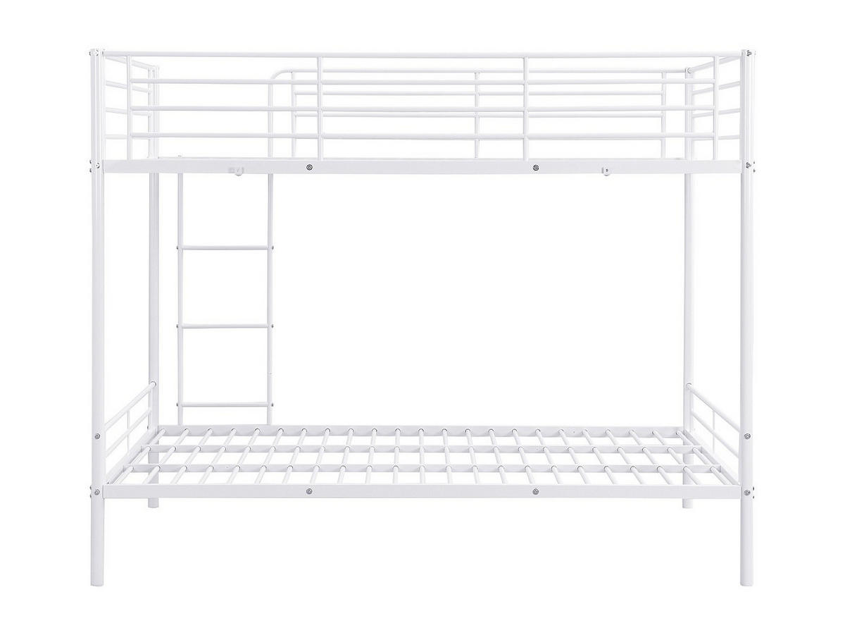 ETAGENBETT - 2 x 120 x 190 cm - Weiß - DUOTIS II - Weiß, Metall (126/198cm) - Vente-Unique
