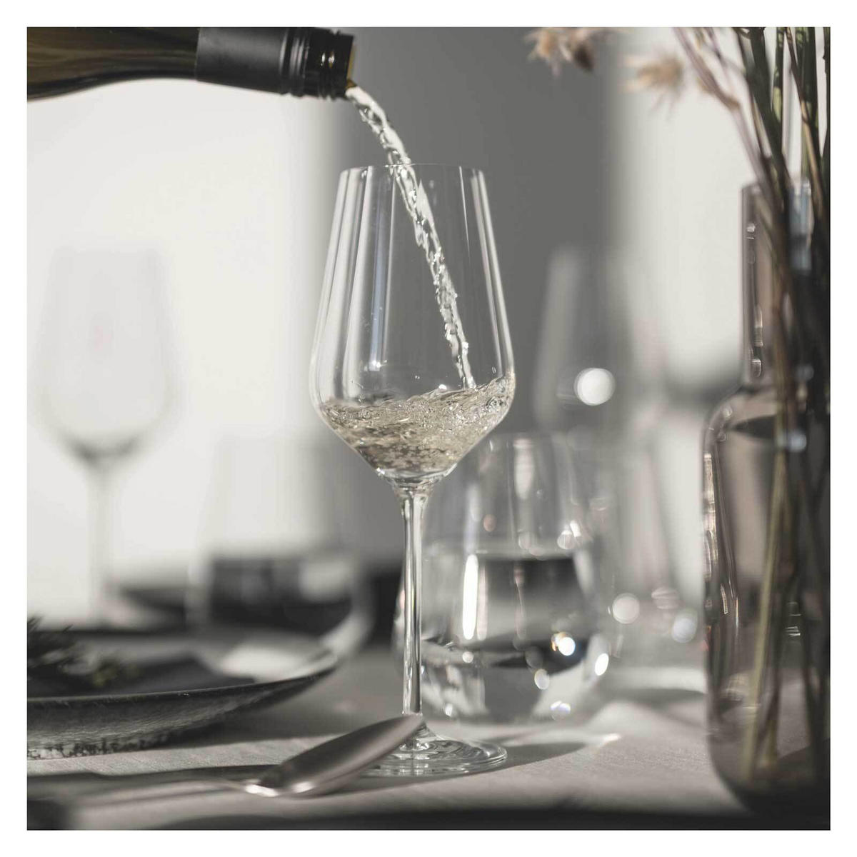 WEISSWEIN- UND WASSERGLÄSER Sternschliff transparent 12er Set - Transparent, Glas - Ritzenhoff