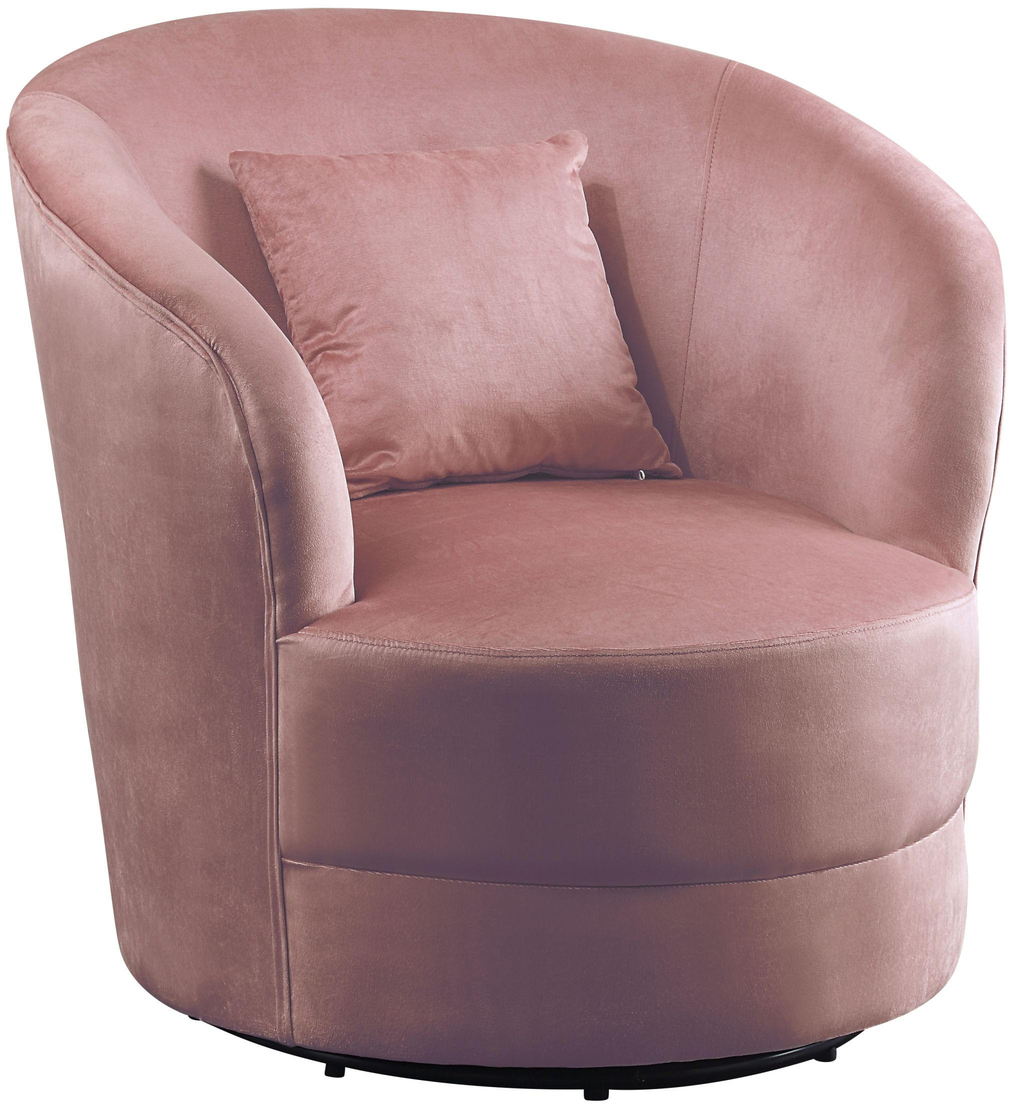 COCKTAILSESSEL Colin Samt Altrosa - Altrosa, Textil (84/84/85cm) - ATLANTIC home collection