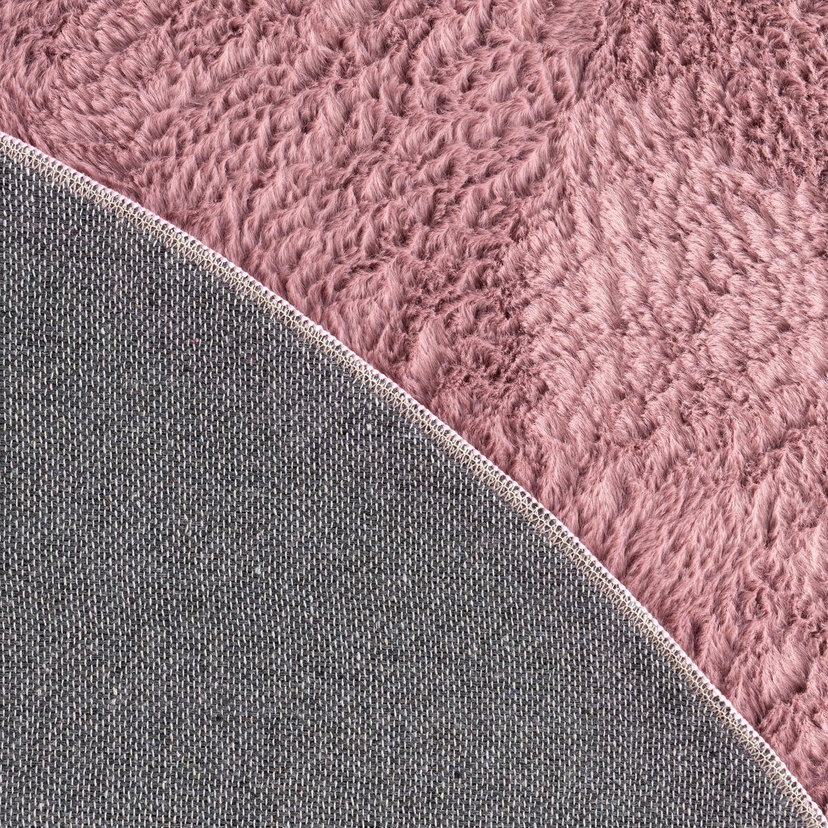 HOCHFLORTEPPICH 100/100 cm Soft 380 - Beere, Textil (100/100cm) - Paco Home
