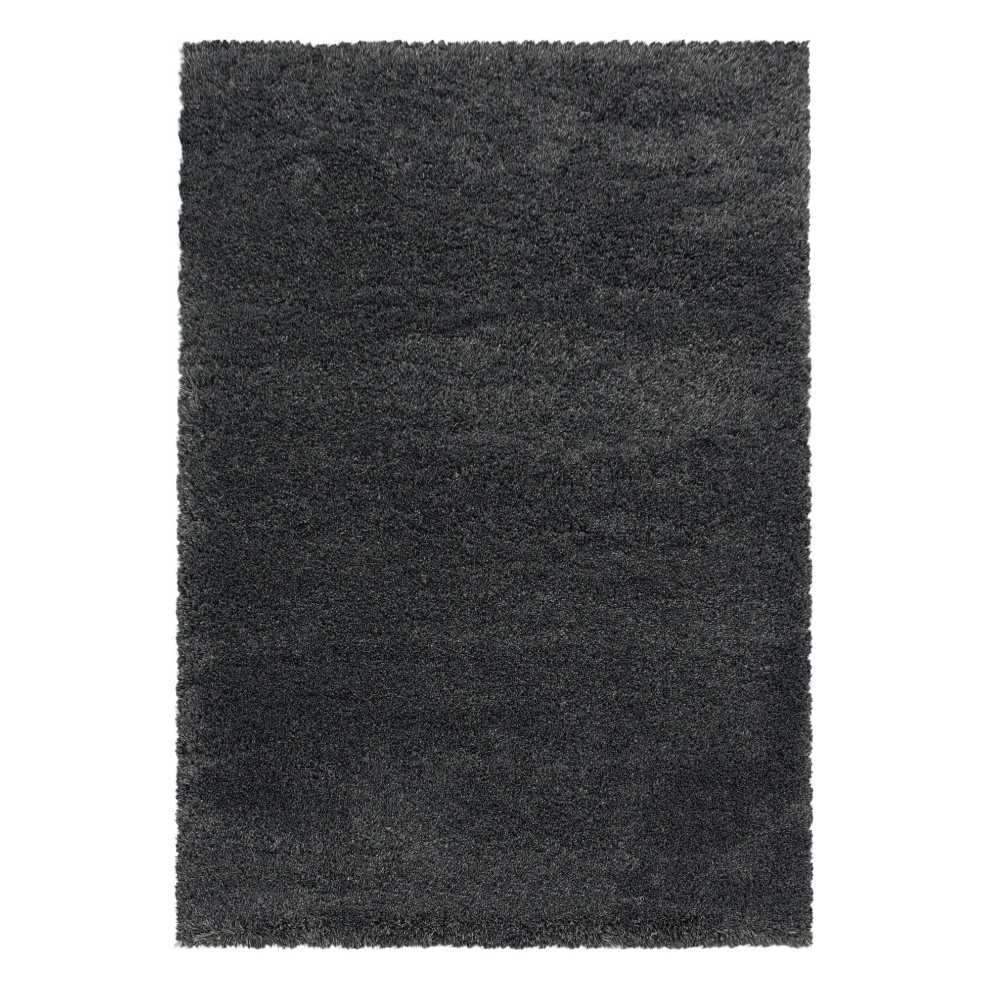 TEPPICH Hochflor Shaggy Uni Style Polypropylen Wohnzimmer Grau Rechteckig 200x290 - Grau, Textil (200/290cm) - KADIMA DESIGN