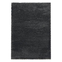 TEPPICH Hochflor Shaggy Uni Style Polypropylen Wohnzimmer Grau Läufer 60x110 - Grau, Textil (60/110cm) - KADIMA DESIGN