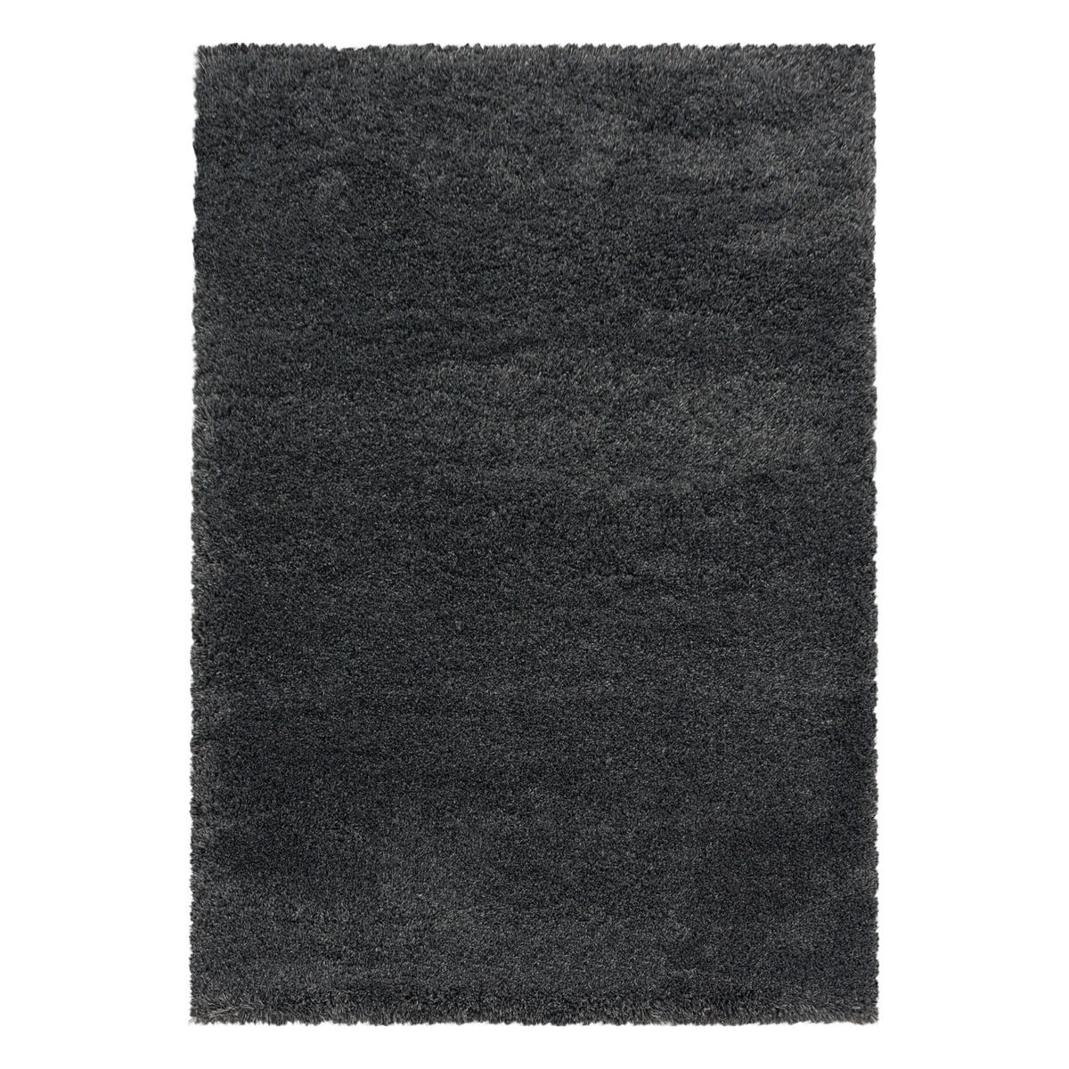TEPPICH Hochflor Shaggy Uni Style Polypropylen Wohnzimmer Grau Läufer 60x110 - Grau, Textil (60/110cm) - KADIMA DESIGN