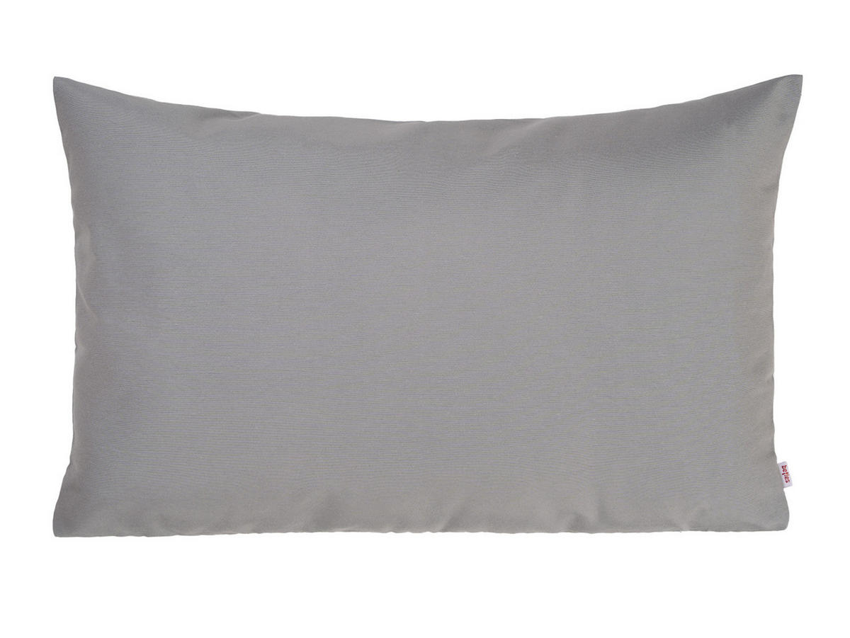 KISSENHÜLLE Wunschton silber 40/60 cm - Grau, Textil (40/60cm) - beties Heimtextil