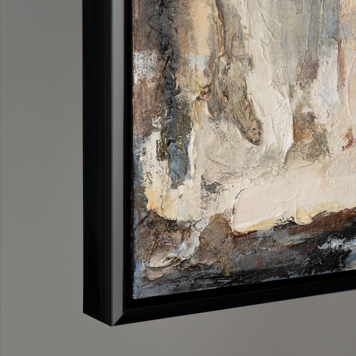 GEMÄLDE Geometrische Farben II Schattenfugenrahmen Schwarz 180x120 cm - Schwarz, Holz (180/120cm) - YS-art gallery