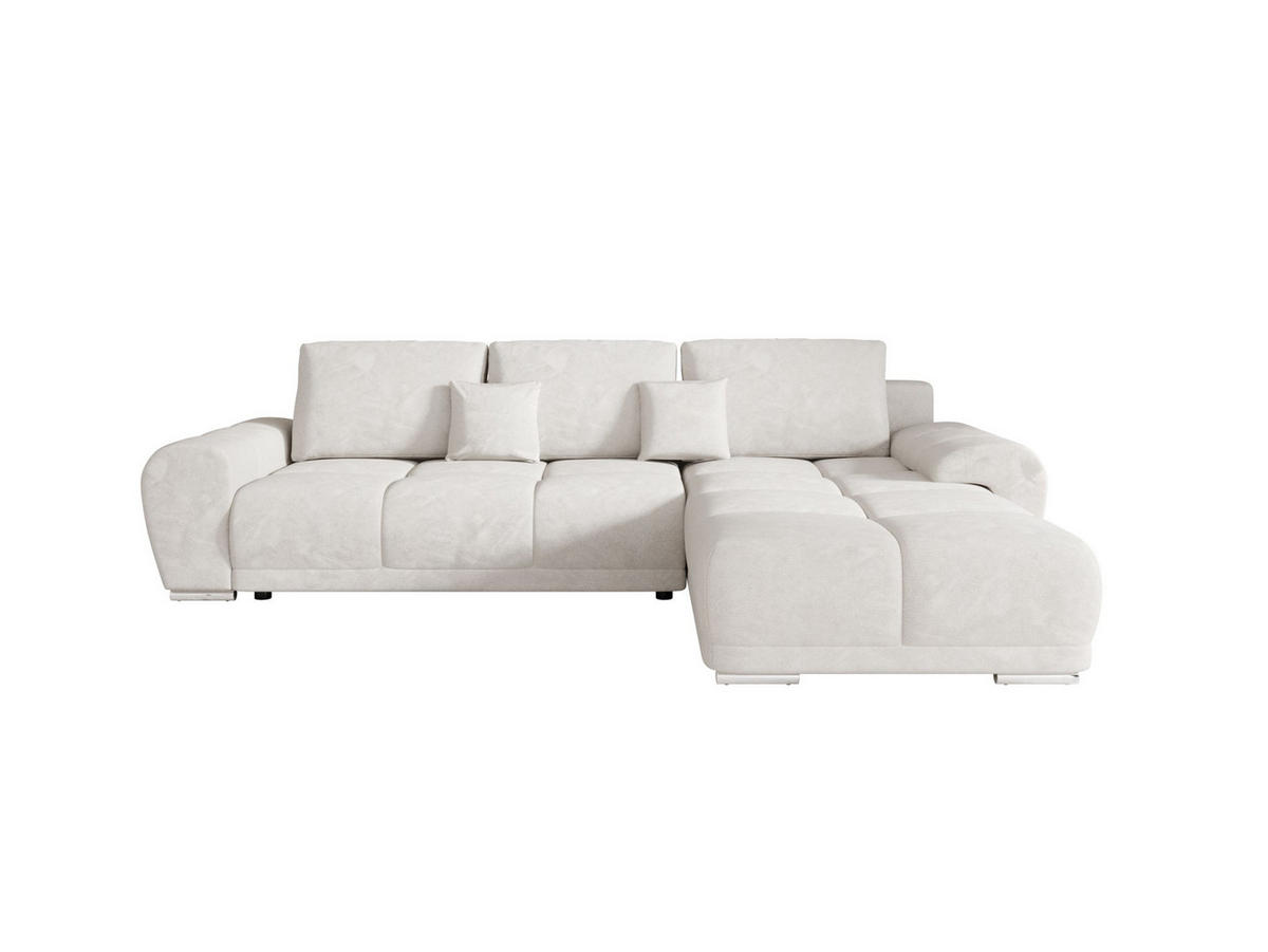 ECKSOFA BEGA L Rechts TENDER WAY 01 mit Schlaffunktion - Beige, Textil (289/185cm) - Bedante
