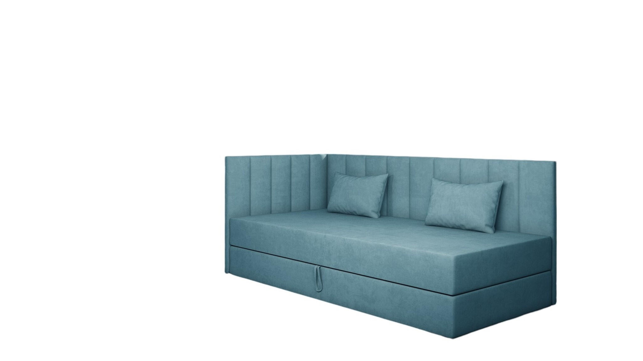 SOFA Thelma In Opera - Blau, Holzwerkstoff/Textil (207/90/97cm) - Fun Möbel