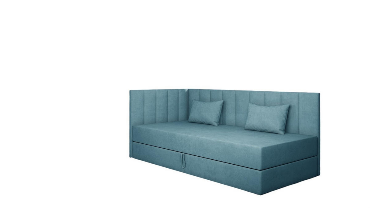 SOFA Thelma In Opera - Blau, Holzwerkstoff/Textil (207/90/97cm) - Fun Möbel