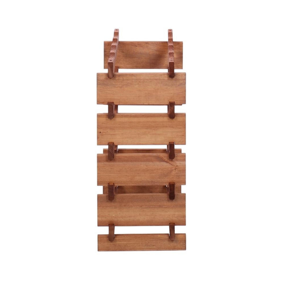 WEINREGAL VINOTECA FLEX PRO HxBxT 65x46x28cm 20 Flaschen auf 5 Ebenen Braun geölt - Braun, Holz (46/65/28cm) - PROREGAL