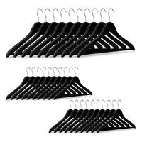 30XVEŠIAKY - čierna, kov/drevo (1cm) - Relaxdays