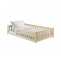 KINDERBETT OTIS Beige 126x208x45 cm - Beige, Holz - FURNLUX