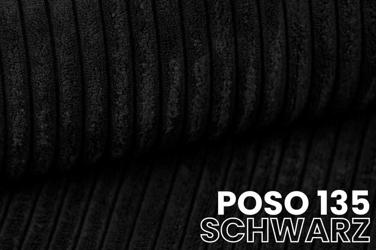 BOXBETT LOFT IV 160/200 Cord Schwarz mit Taschen-Federkernmatratzen 7 Zonen H4 - Schwarz, Holz/Holzwerkstoff (160/200cm) - Deine Möbel 24