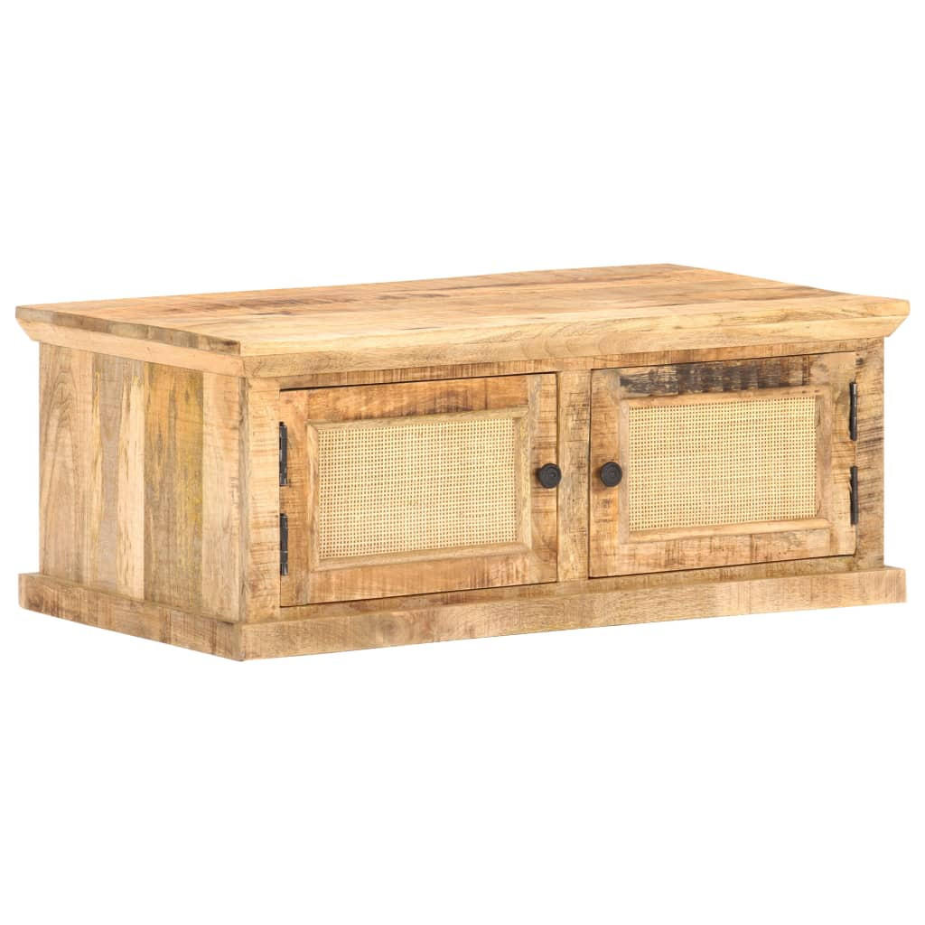 furnicato Couchtisch Braun 90x35x90 cm