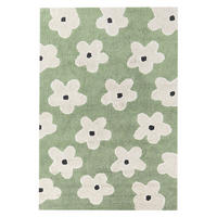 KINDERTEPPICH Mokhva 200/140 cm - Weiß/Grün, Textil (140/200cm) - Beliani